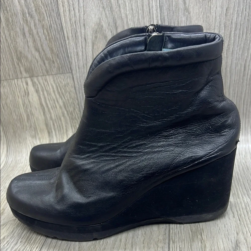 THIERRY RABOTIN wedge ankle boots trenton black
